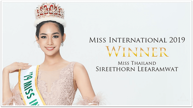 SIREETHORN LEEARAMWAT miss international 2019